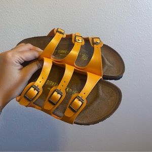 Citrine orange florida Birkenstocks